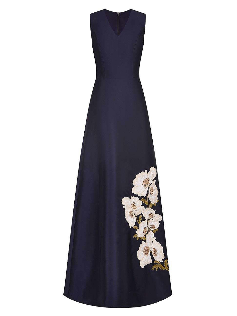 Womens Aurelia Mikado V-Neck Gown Product Image