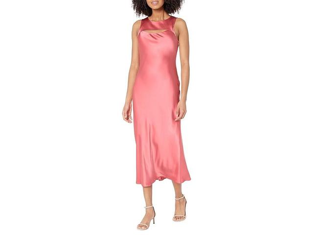 Womens Aurem Silk Cut-Out Midi-Dress Product Image