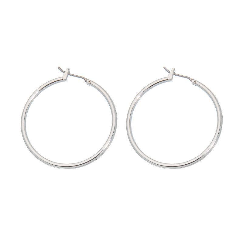 Napier Silver-Tone Hoop Earring Product Image