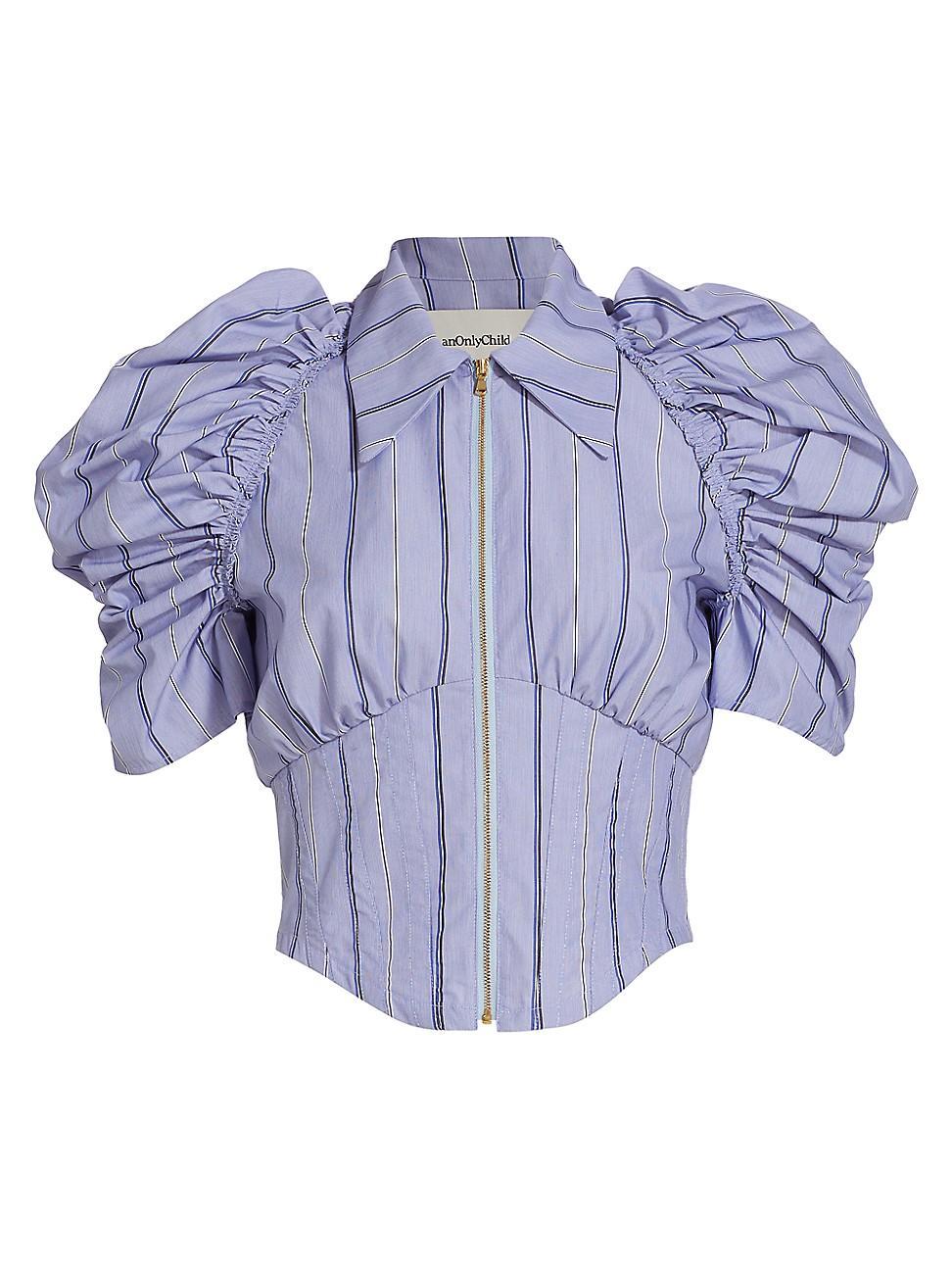 Womens Alexandria Cotton-Blend Corset Top Product Image