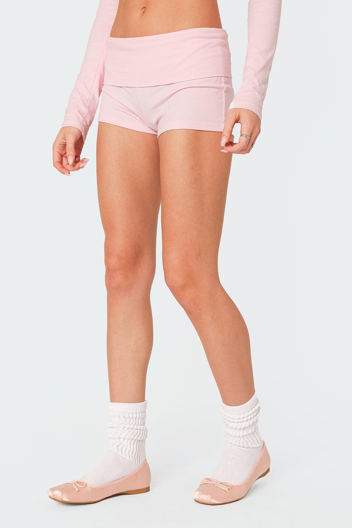 Edikted Women's Meg Fold Over Shorts Product Image