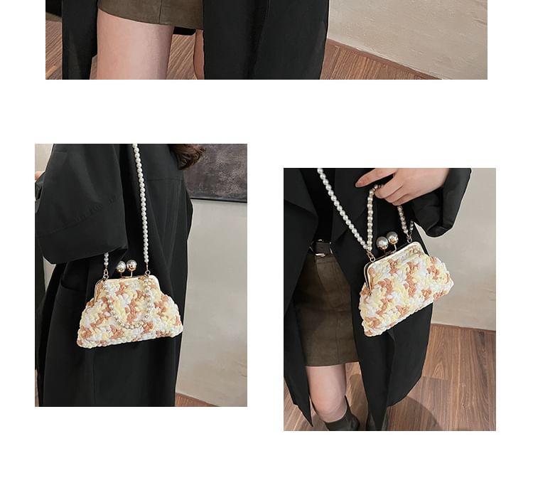 Patterned Faux Pearl Crossbody Bag Product Image