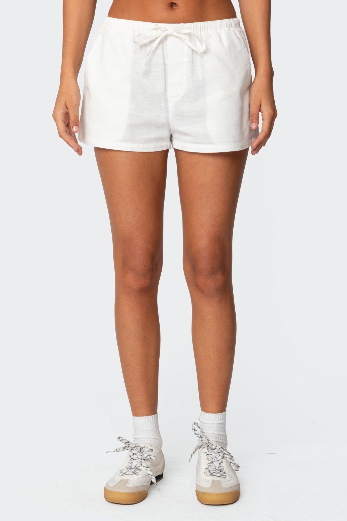 Leslie Linen Look Shorts Product Image