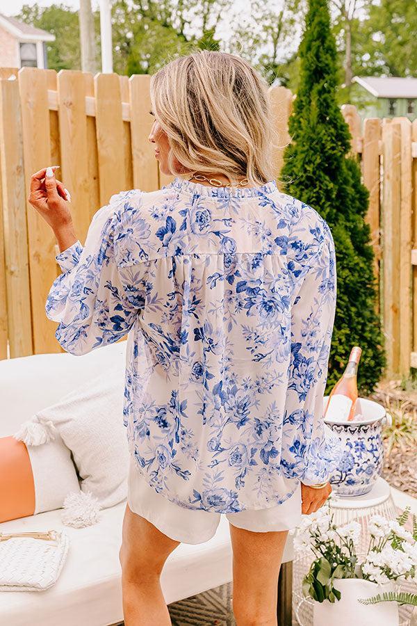 English Tea Garden Floral Shift Top Product Image