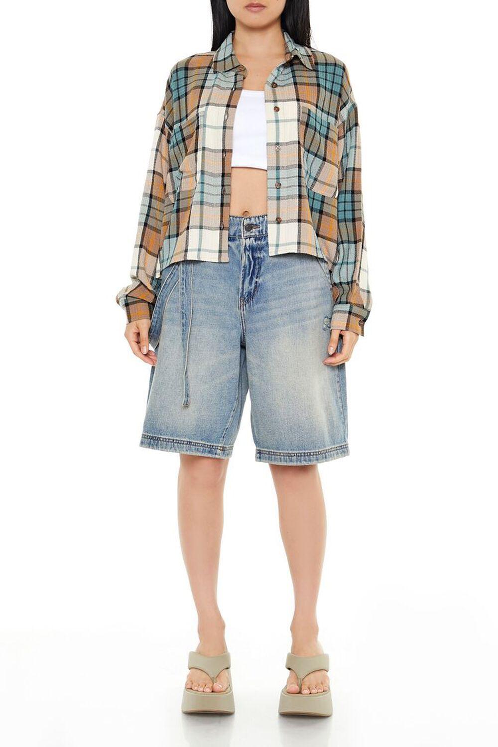 Plaid Boxy Shirt | Forever 21 Product Image