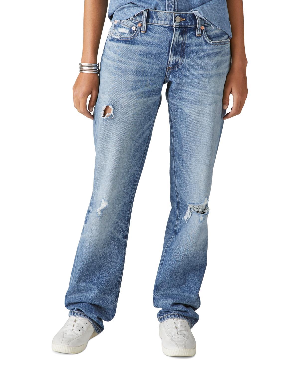 Lucky Brand Womens Knd Easy Rider Boot Denim Pants Product Image