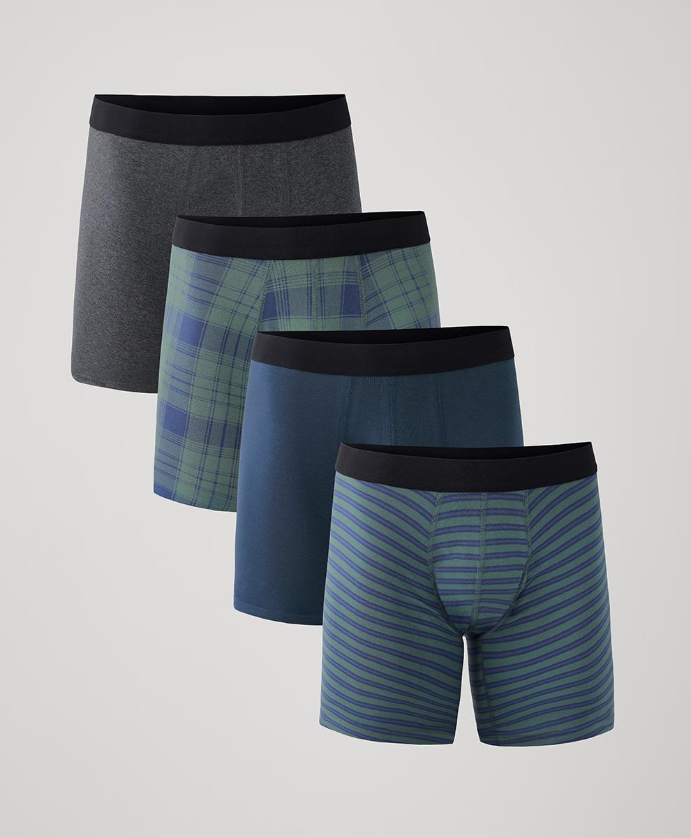 Mens Everyday Extended Boxer Brief 4-Pack S Product Image