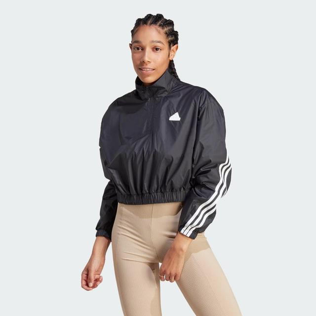 Womens adidas Sportswear Future Icons 3-Stripes Woven Quarter-Zip Jacket Product Image