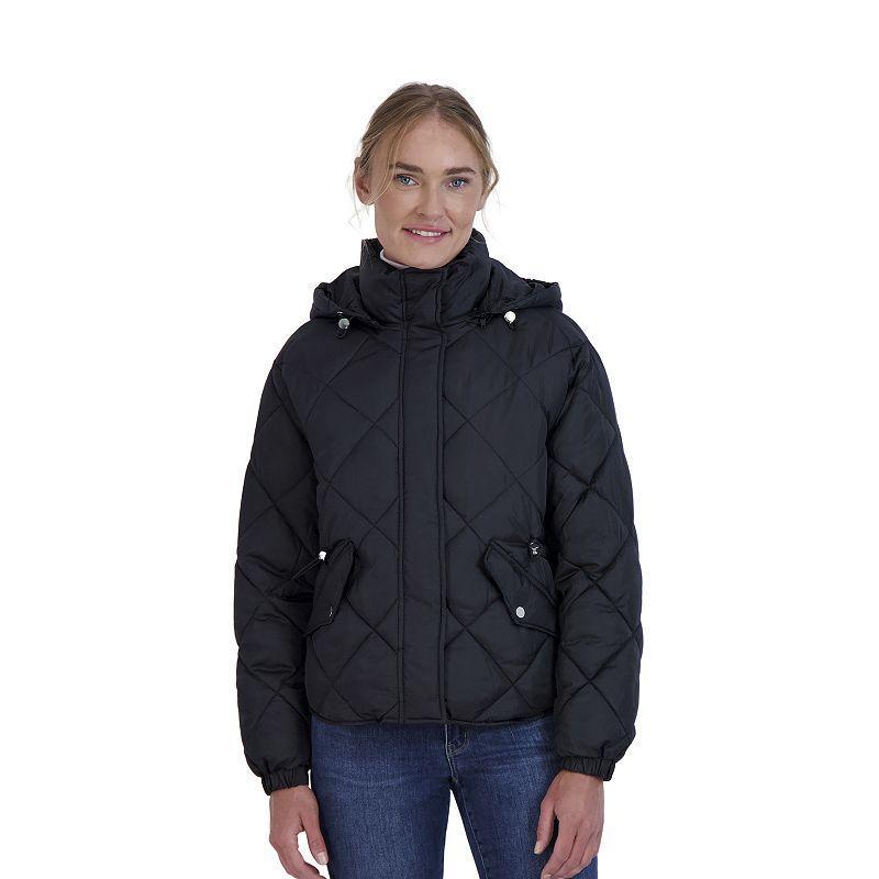 Juniors Sebby Quilted Puffer Jacket, Womens Product Image