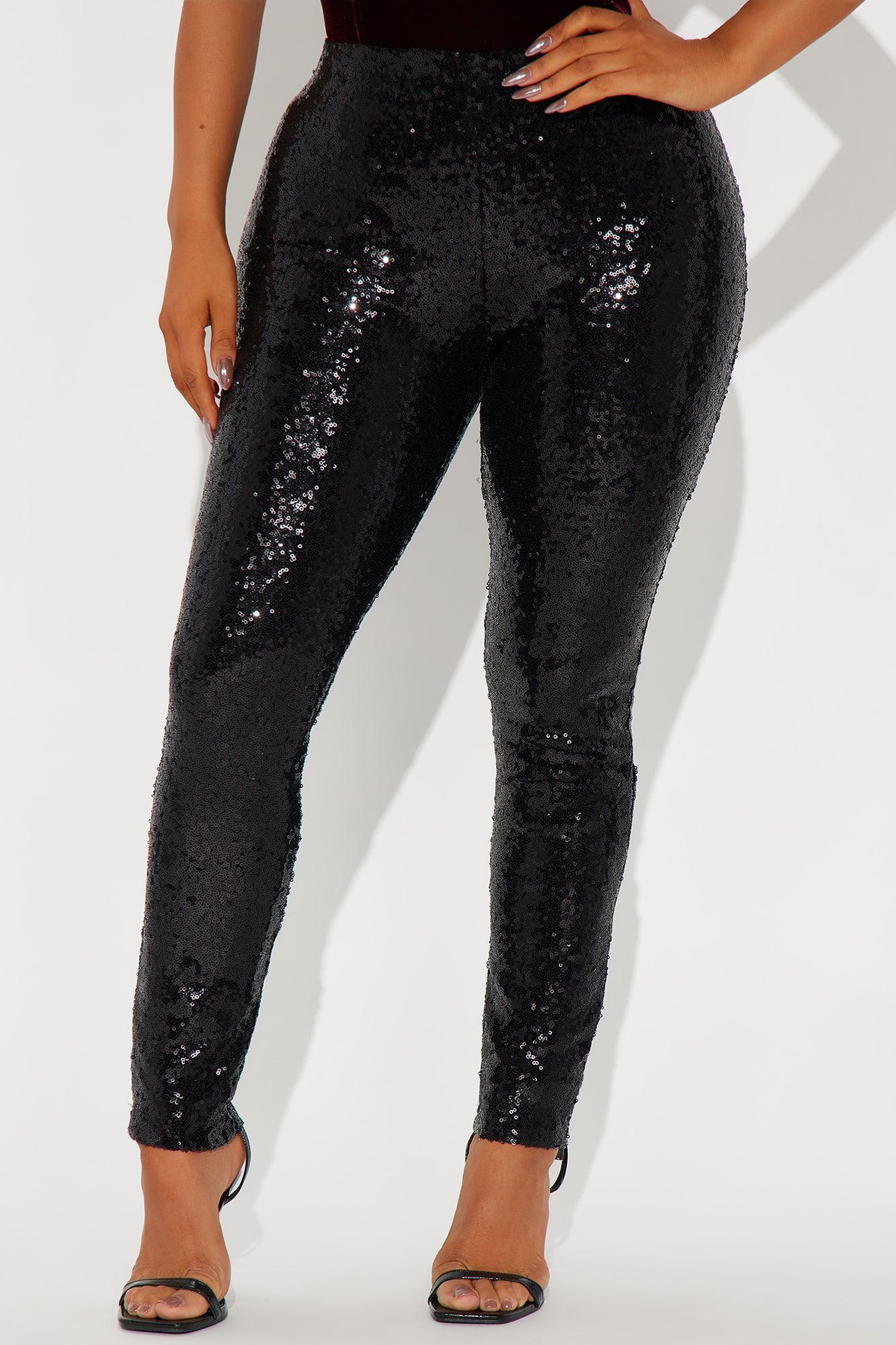 All That Glam Sequin Legging - Black Product Image