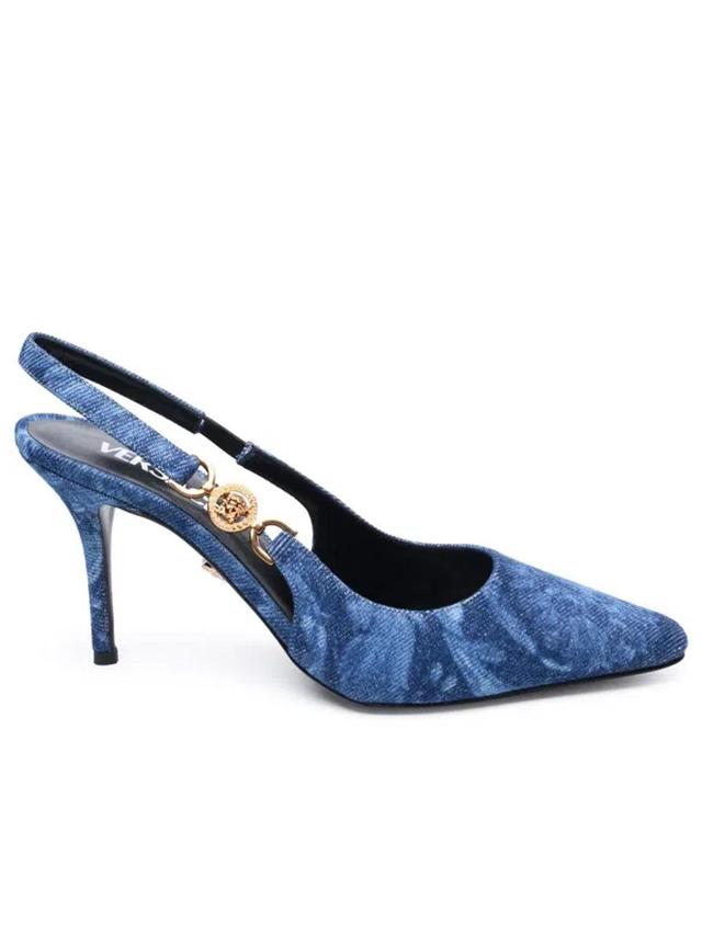 Slingback Shoes In Blue Product Image