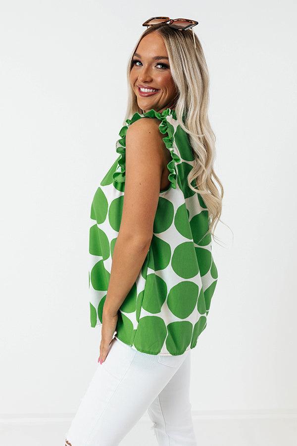 Brunch And Go Shift Top In Kelly Green Product Image