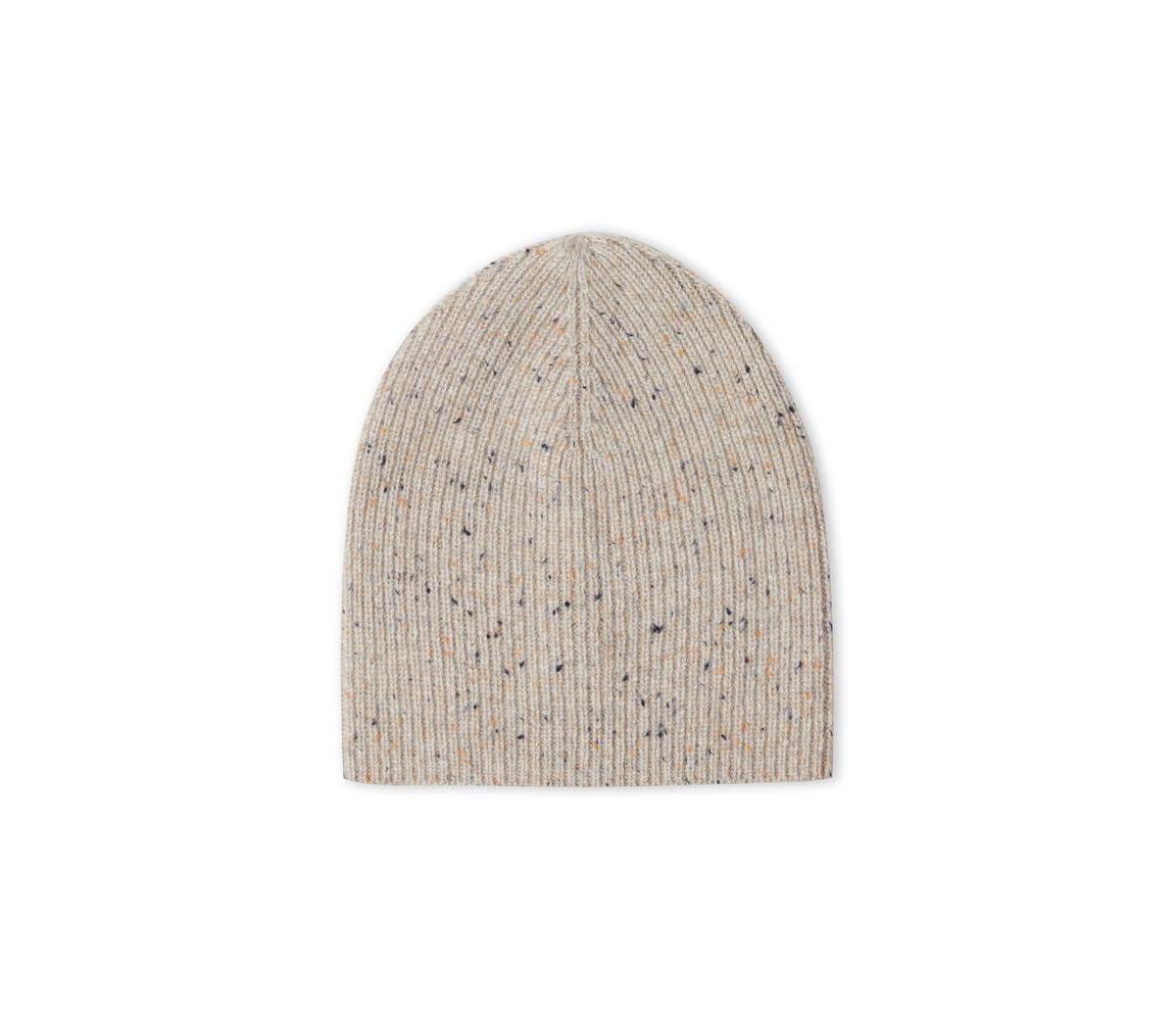 Style Republic Womens 100% Pure Cashmere Fully Ribbed Beanie Product Image