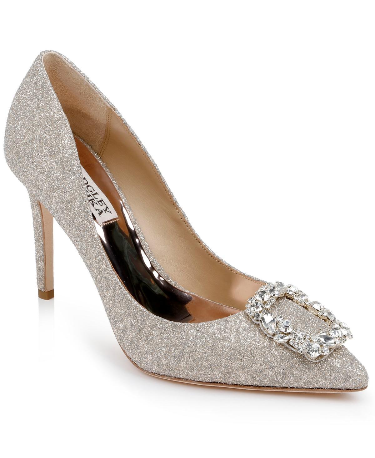 Badgley Mischka Womens Cher Crystal Buckle Pumps Product Image