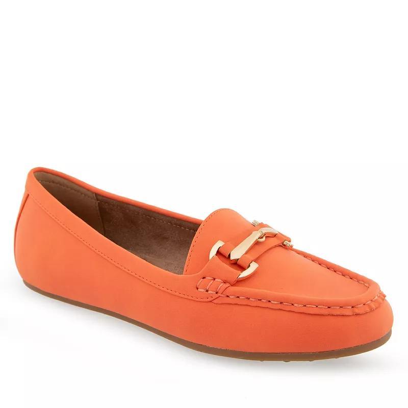 Aerosoles Day Drive Womens Loafer Flats Red/Coppr Product Image