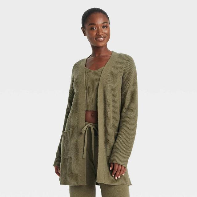 Womens Sweater Robe - Auden Olive XS/S Product Image