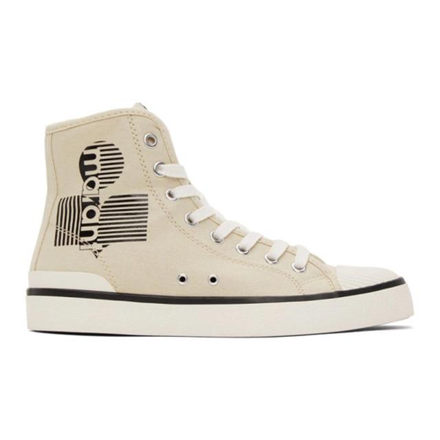 ISABEL MARANT Off-white Benkeen Sneakers In Beige Product Image