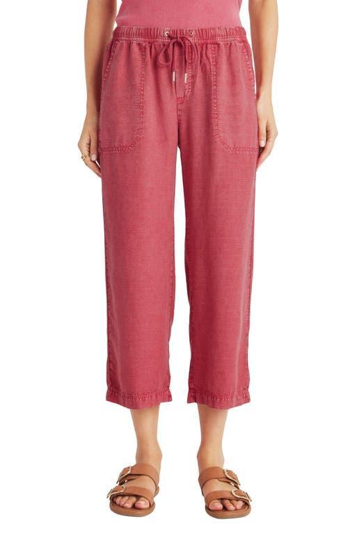 Womens Angie Drawstring Wide-Leg Crop Pants Product Image