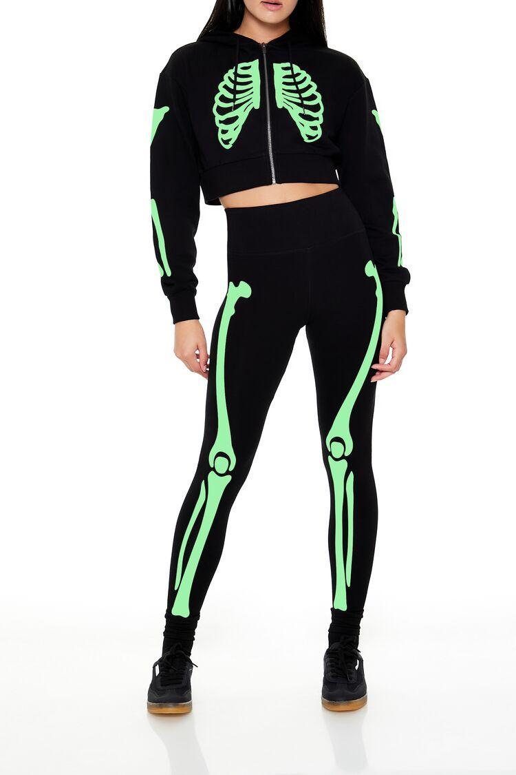 Active Glow-in-the-Dark Skeleton Leggings | Forever 21 product image