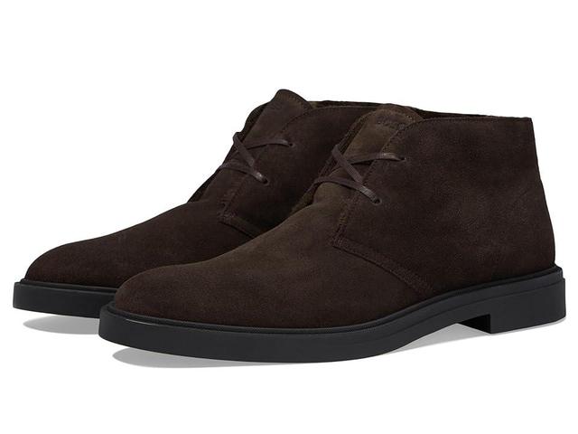 BOSS Calev Suede Desert Boot (Dark ) Men's Boots Product Image