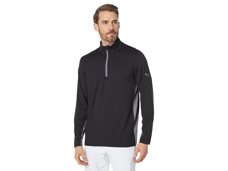 PUMA Golf Gamer 1/4 Zip (Puma Black) Men's Clothing Product Image