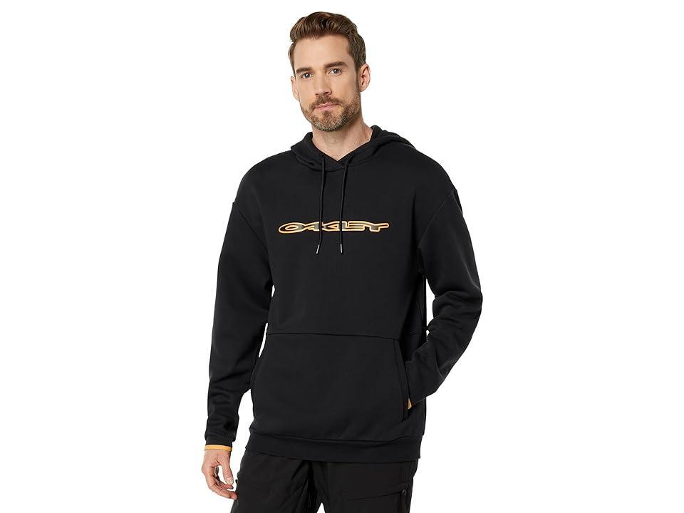 Oakley TC Stretch Logo Hoodie (Blackout) Men's Clothing Product Image