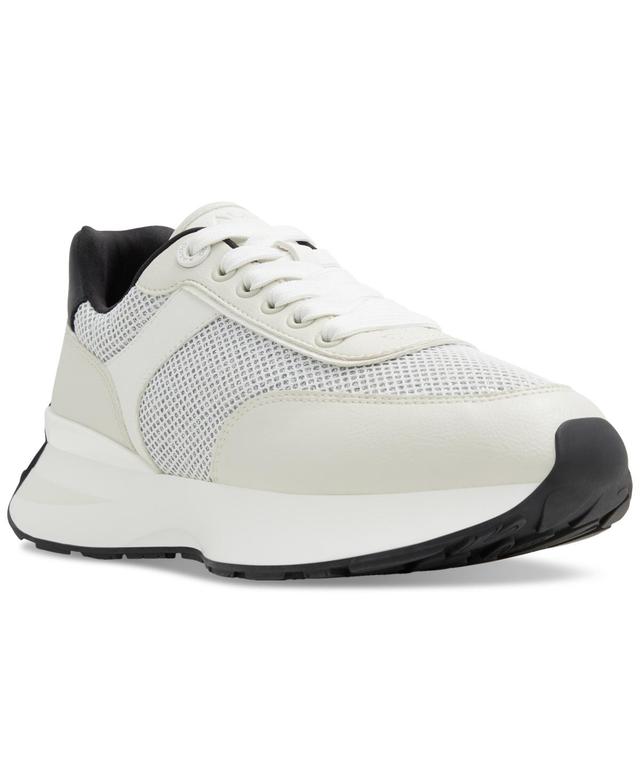 Aldo Womens Gaoldan Trainer Lace-Up Sneakers - White Product Image