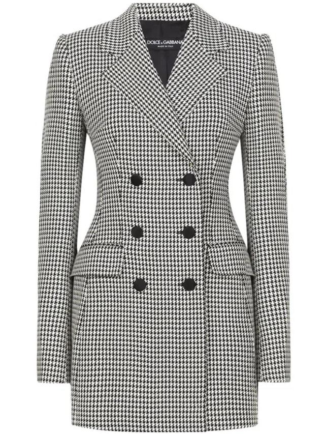 DOLCE & GABBANA Check Pattern Jacket In Multicolor Product Image