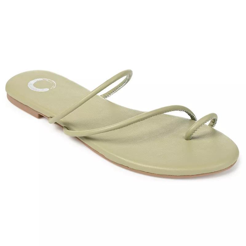 Journee Collection Tanaya Womens Slide Sandals Green Product Image