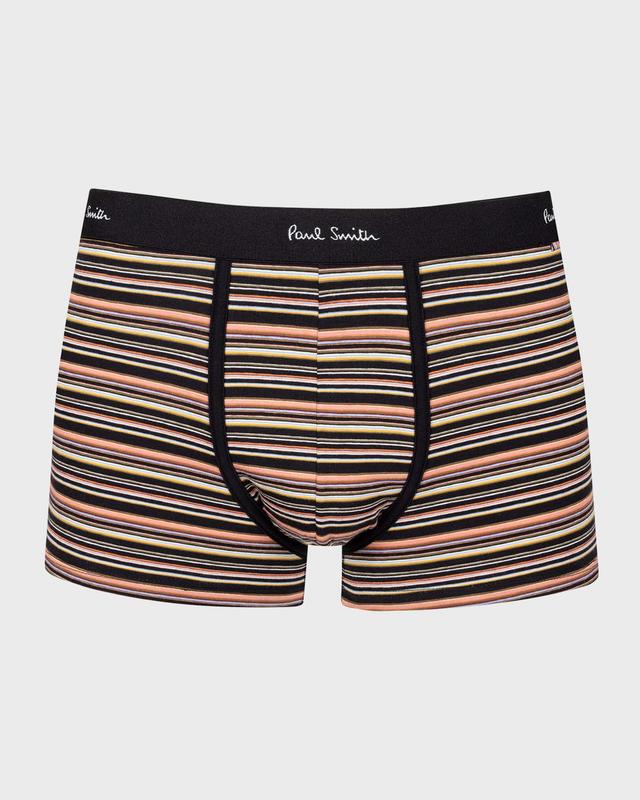 Mens Ben Stripe Cotton-Stretch Trunks Product Image