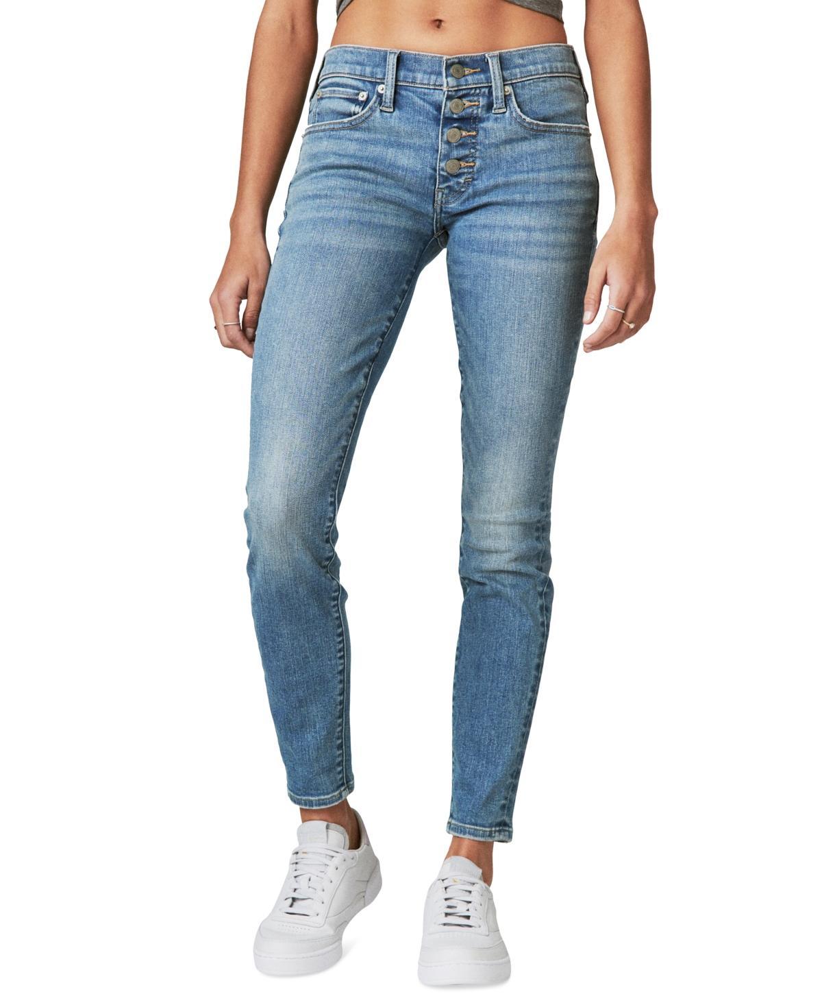 Lucky Brand Ava Ripped Mid Rise Skinny Jeans Product Image