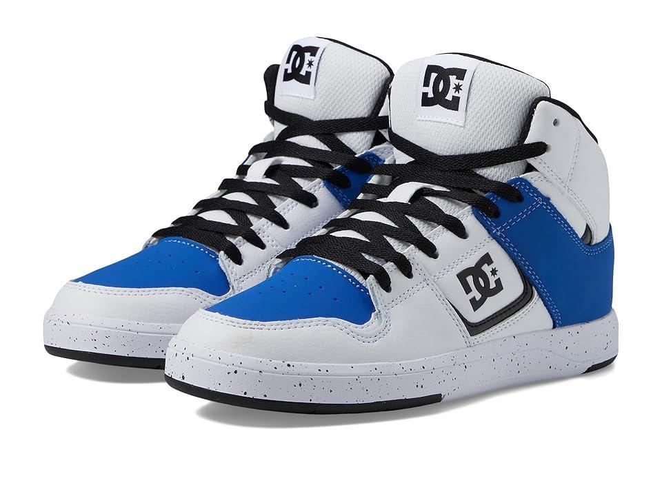 DC Cure Casual High-Top Boys Skate Shoes Sneakers Blue/Black) Men's Shoes Product Image
