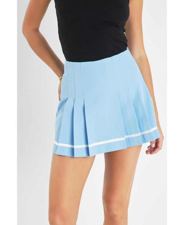 English Factory Womens Pleated Mid Rise Skorts Product Image