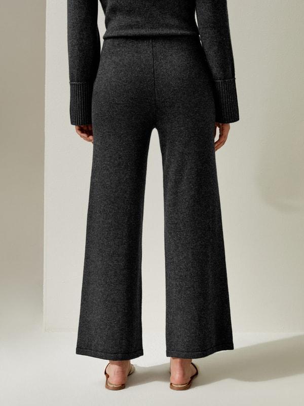 Merino Wool Jersey Wide-Leg Pants Product Image