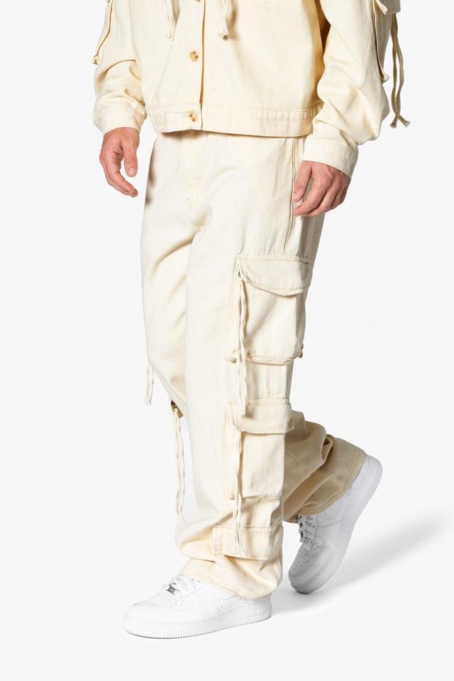 Brushed Twill Cargo Pants - Khaki Product Image