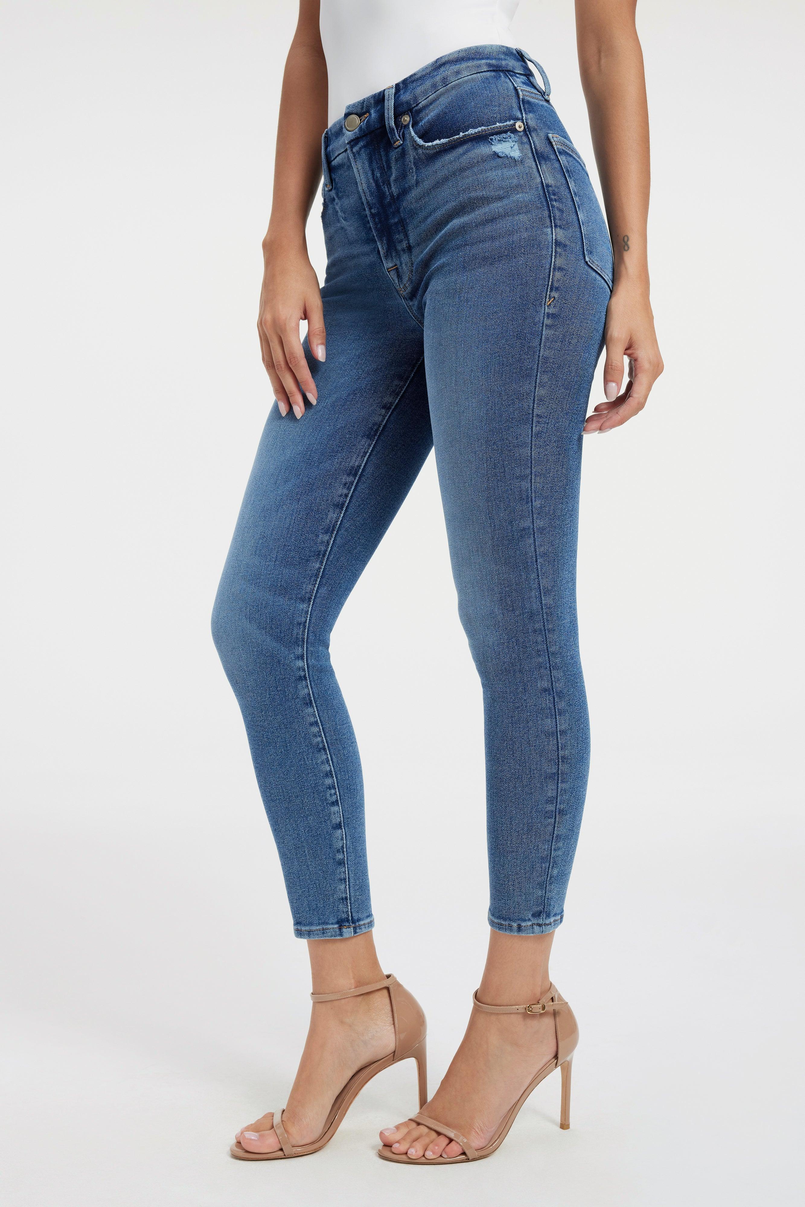 GOOD WAIST SKINNY CROPPED  JEANS | INDIGO326 Product Image