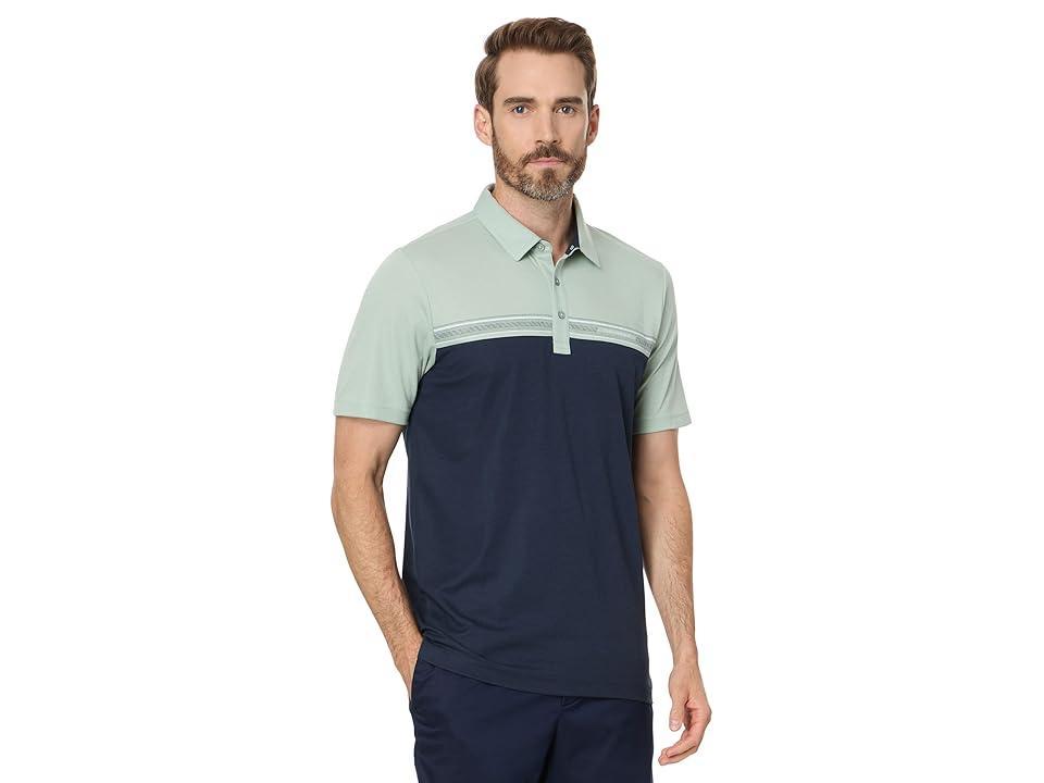 TravisMathew Rustic Route (Jadeite) Men's Short Sleeve Knit Product Image