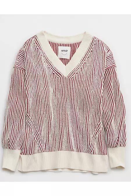 Aerie Beyond Chenille V-Neck Sweater Women's Product Image