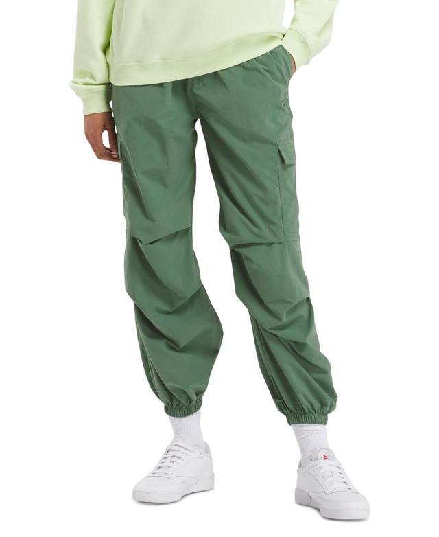 Reebok Womens Wardobe Essentials Drawstring-Waist Cargo Pants Product Image