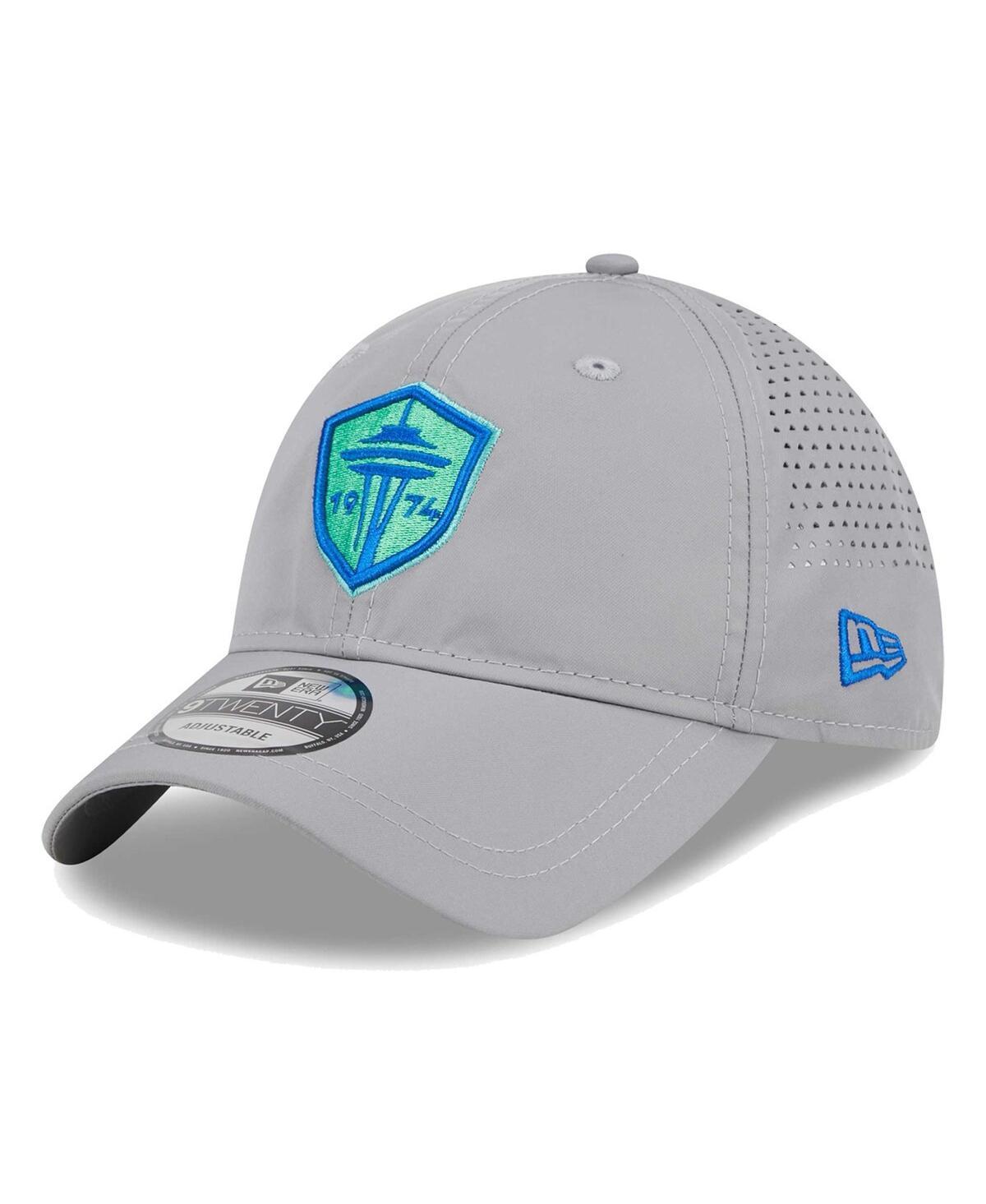 Mens New Era Gray Seattle Sounders FC Active 9TWENTY Adjustable Hat Product Image