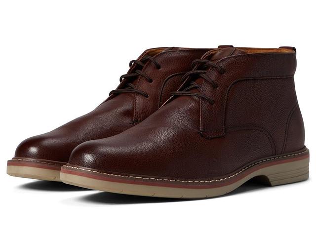 Florsheim Norwalk Plain Toe Chukka Boot (Cognac Milled Leather) Men's Shoes Product Image