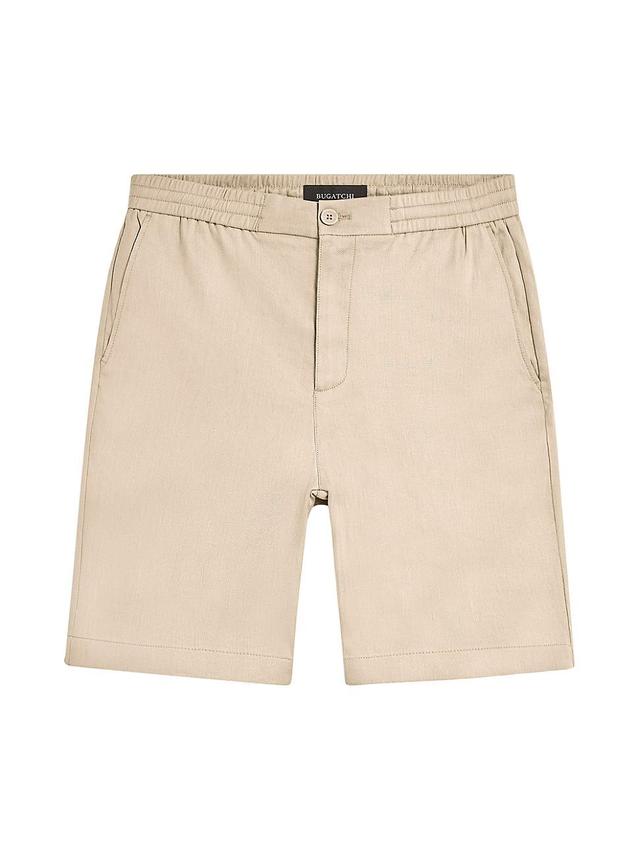 Mens Linen & Cotton-Blend Elasticized Shorts Product Image