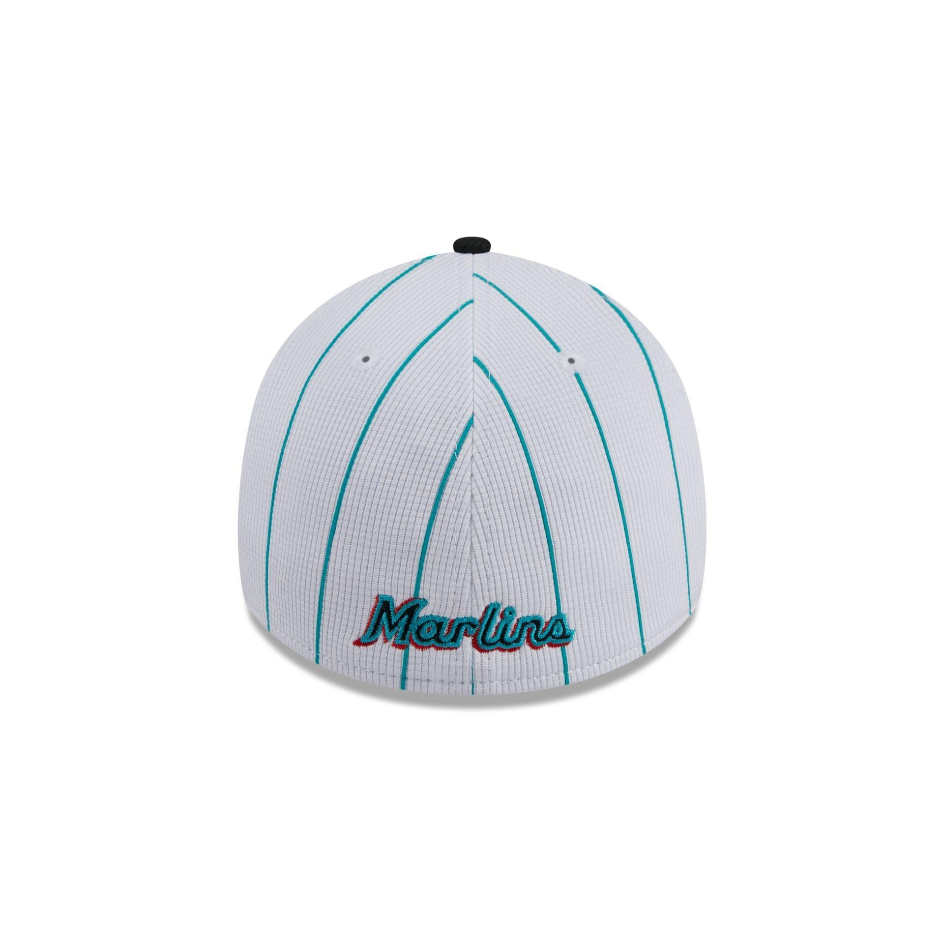 Miami Marlins 2024 Batting Practice 39THIRTY Stretch Fit Hat Male Product Image