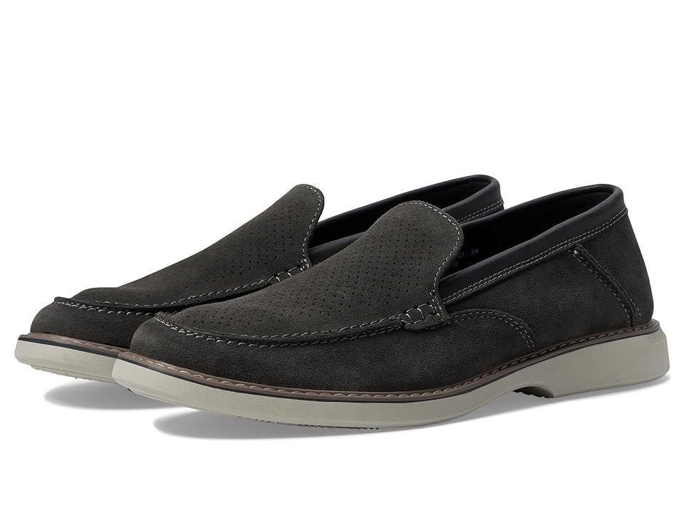 Nunn Bush Otto EZ Mens Leather Slip On Shoes Grey Product Image