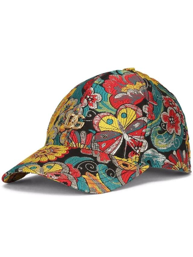 Patterned Jacquard Baseball Cap In Multicolor Product Image