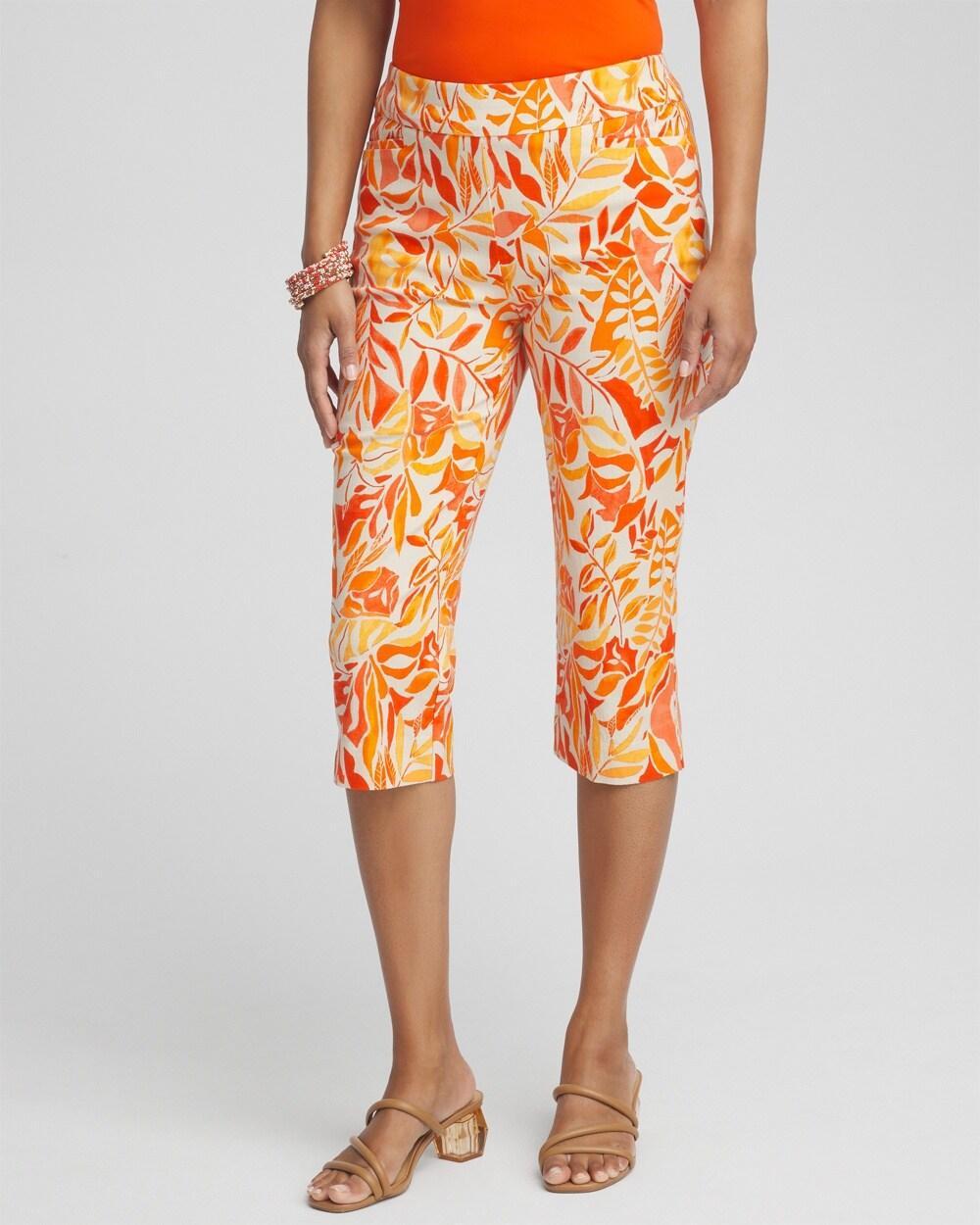 Women's Brigitte Leaf Print Capri Pants Product Image