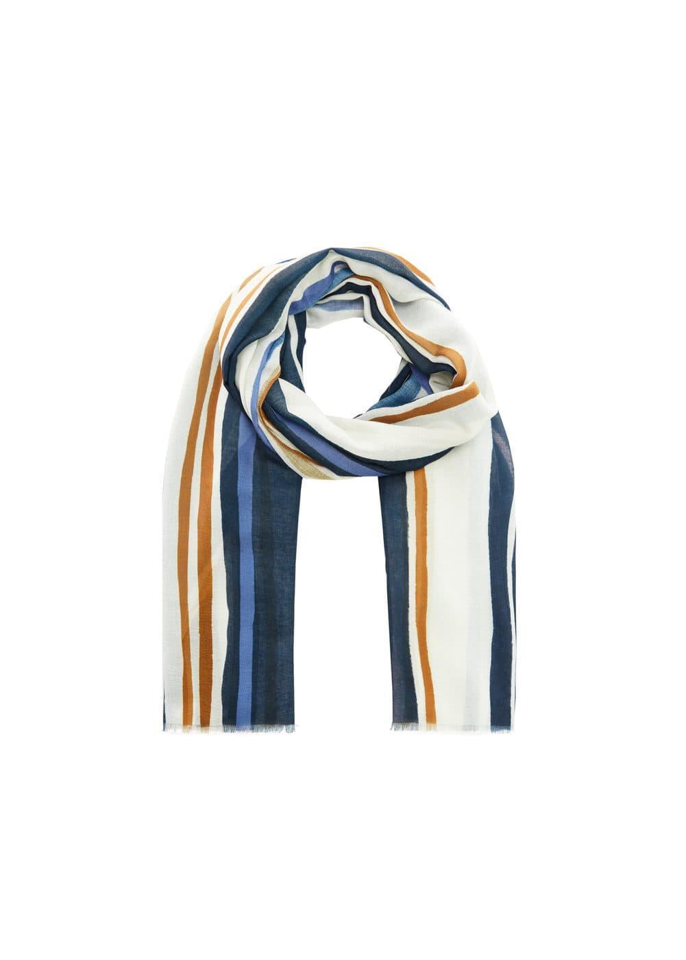 MANGO - Striped scarf - One size - Women Product Image