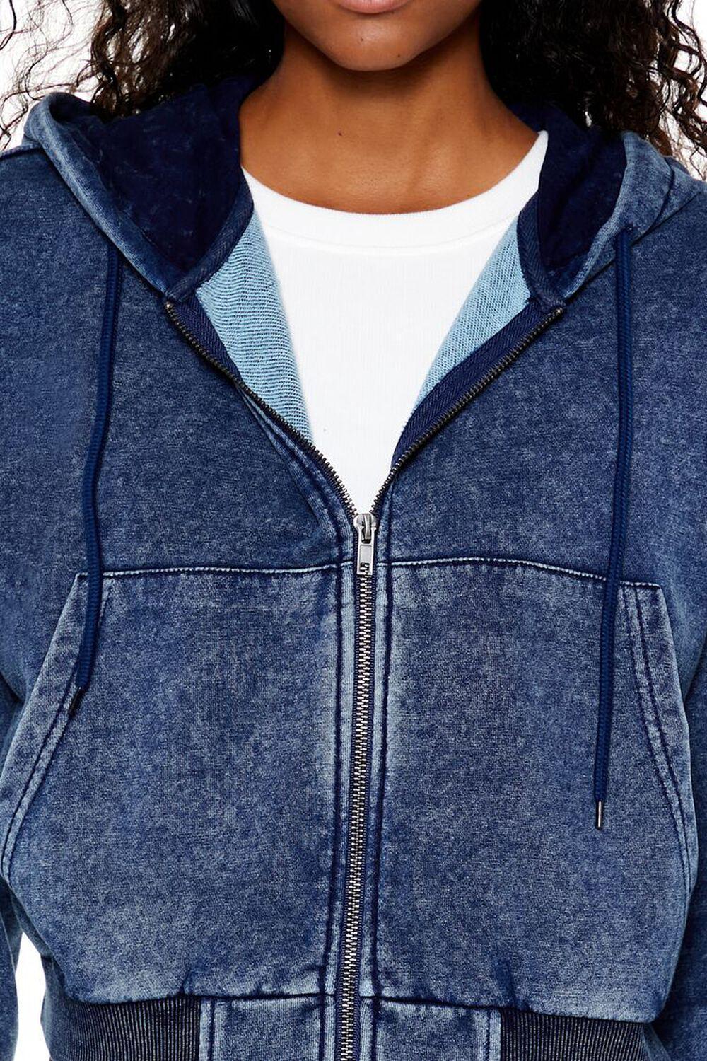 Mineral Wash Zip-Up Hoodie | Forever 21 Product Image