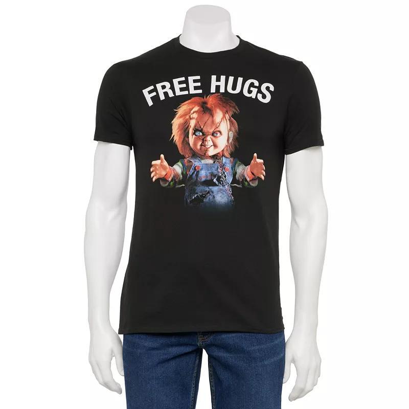 Mens Childs Play Chucky Free Hugs Graphic Tee Product Image