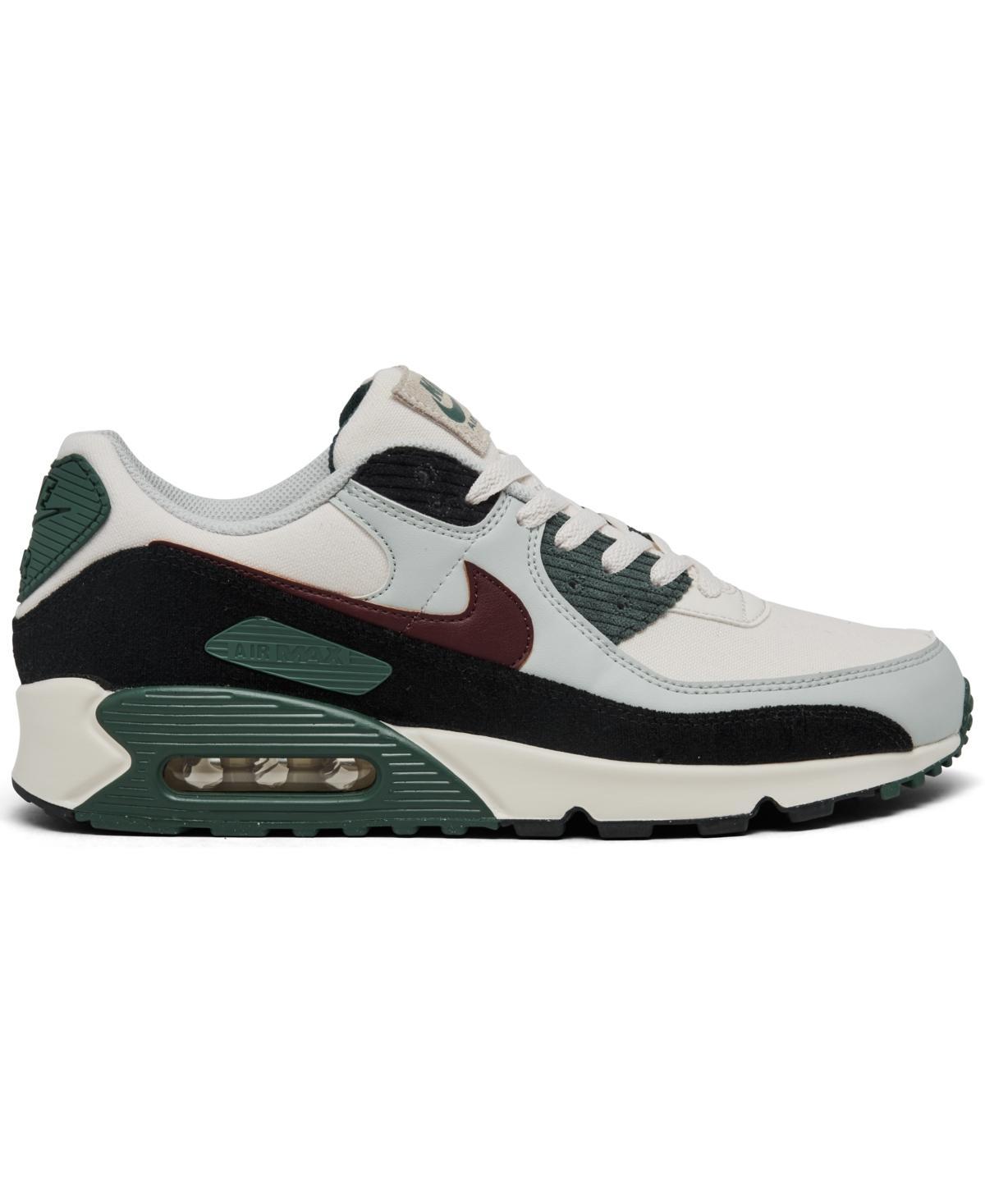 NIKE Men's Air Max 90 Prm Notebook Scribbles Casual Sneakers From Finish Line In Phantom/burgundy Crush/vintage Green Product Image